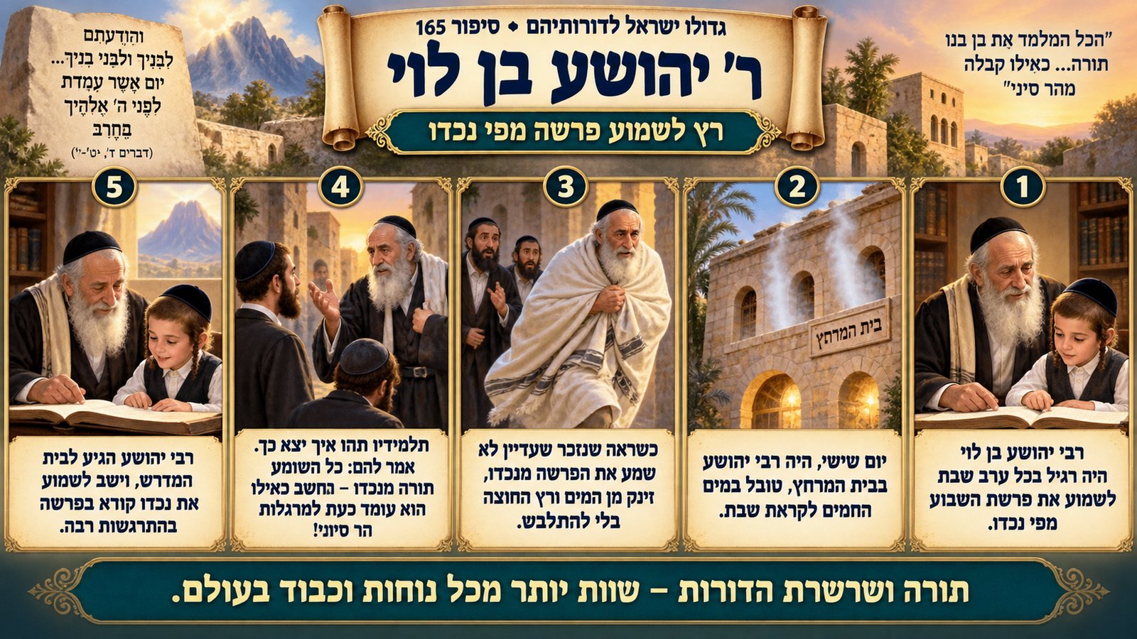 תמונת סיכום — ר' יהושע בן לוי: ר' יהושע בן לוי